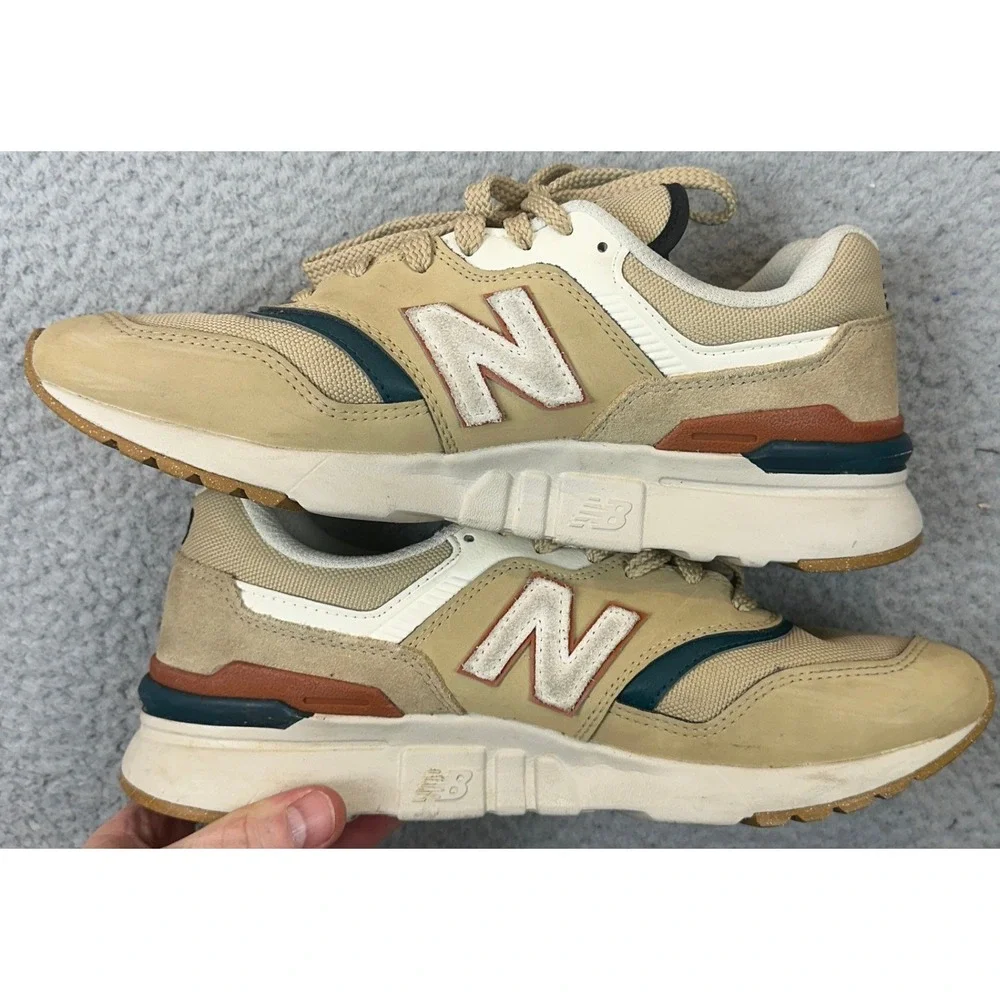 New Balance Shoes Mens 8 997H Tan Beige Cordura Sneaker Lace Up Low Top CM997HLS